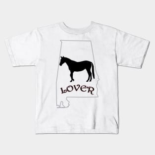 Alabama Horse Lover Gifts Kids T-Shirt